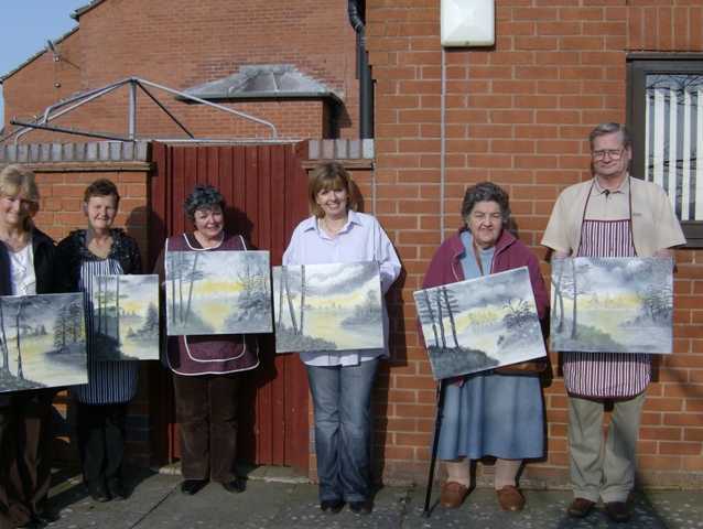 art class in shropshire with artist diane jennings
